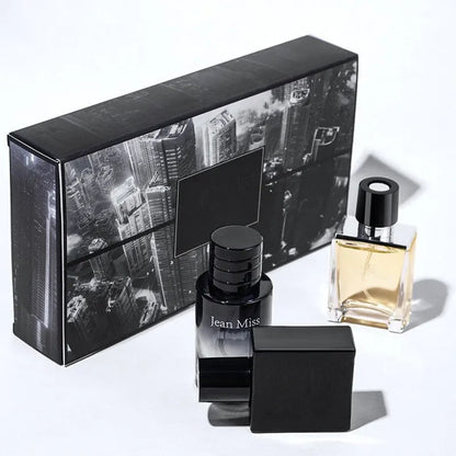 3 piece set, men's eau de Toilette spray gift box, lasting fragrance, 3 different flavors, perfect for holiday gifts, dates, eve