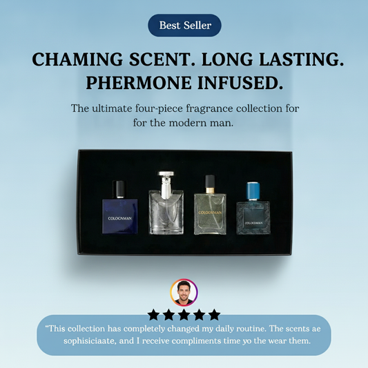 Pheromone Perfume Men For Date 120ml Cologne Masculinos Perfumes Hombre Gift Box 4 Pcs Set Charming Man Body Spray Parfums Homme